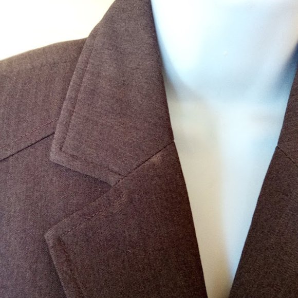Brown Blazer Jacket Fits 10 12 - Picture 3 of 4